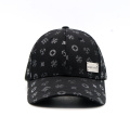 Black Sublimation Printing Baseball Cap with Metal Badge